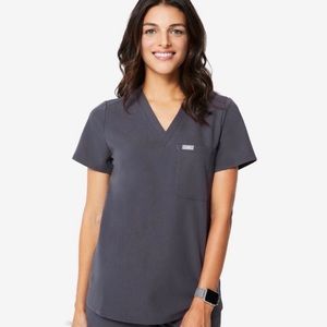 Figs Small Catarina Top (Charcoal)